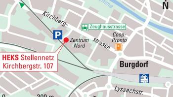 Situationsplan Kirchbergstrasse 107 in Burgdorf